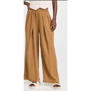 Free People Nothin' To Say Pleated Trouser Pants Women's Size Small Baggy Boho